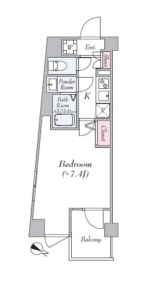 フェルクルールプレスト千住関屋 802号室