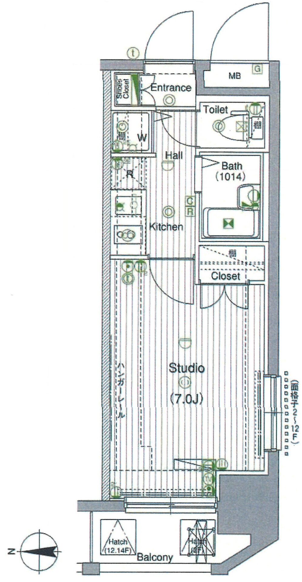 ガーラ・シティ亀戸 401号室