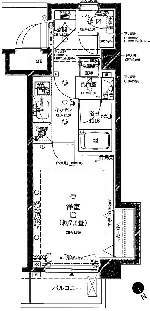 パレステュディオ品川不動前 407号室
