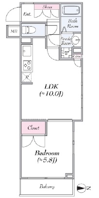 ビバリーホームズ戸越公園Ⅱ 201号室