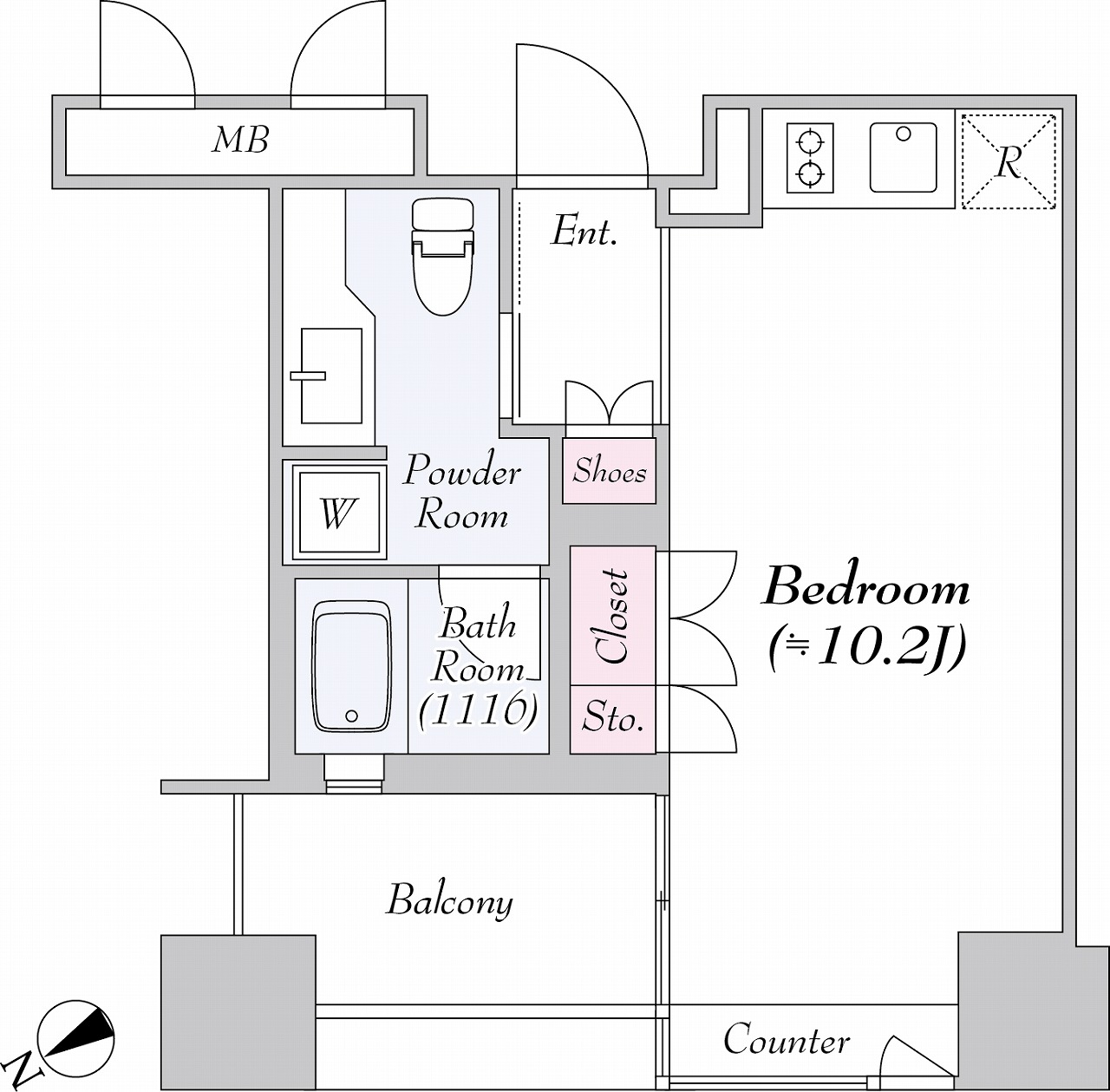 ザ・タワー芝浦 1002号室