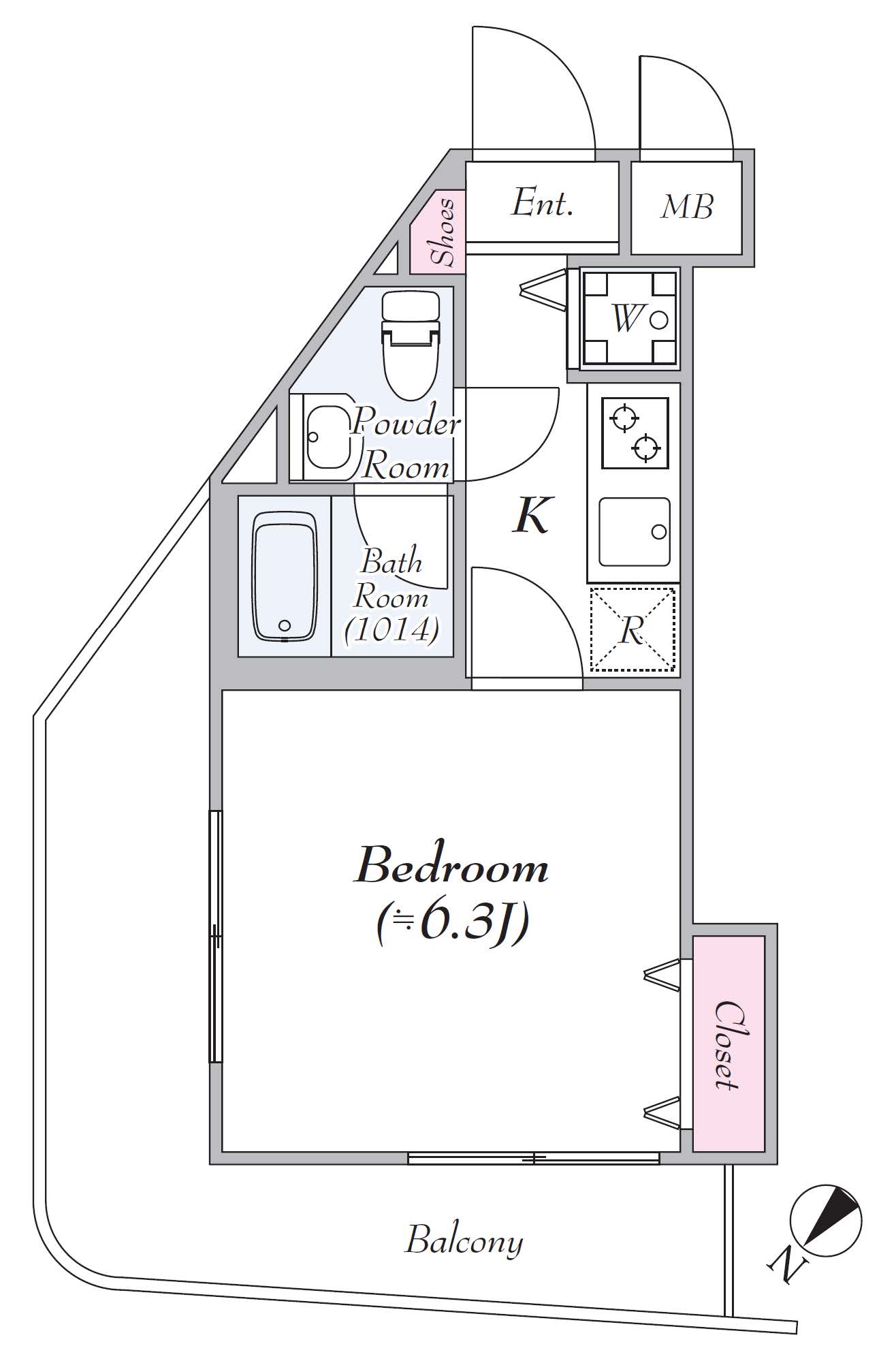 グリフィン横浜・岡野公園弐番館 201号室