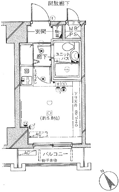 ダイアパレス生麦第四 504号室
