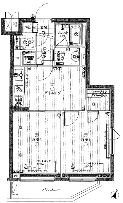 ルーブル鷺宮参番館 206号室