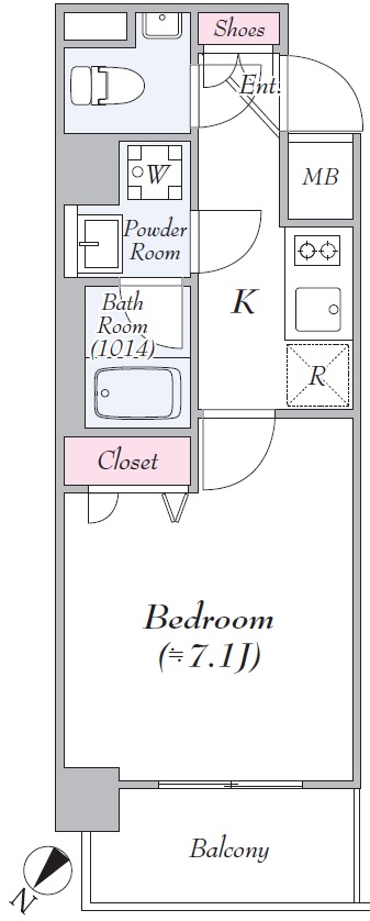 プレール・ドゥーク月島 201号室